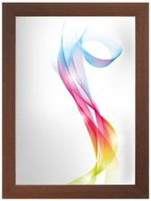 FRAMO Cadre photo Bois Wengé marron 36x10 cm à 36x150 cm, avec verre acrylique