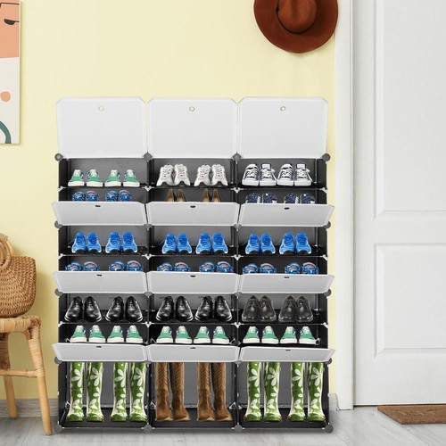Porte chaussures cube meuble - porte-chaussures,