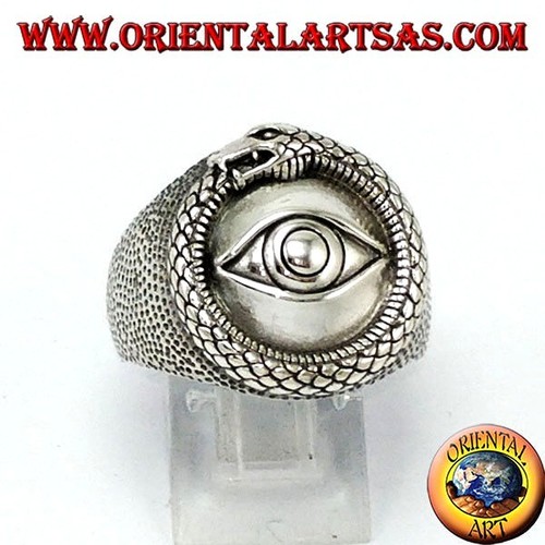 Bague argent ouroboros des - bague,