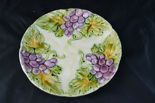 Ancienne assiette barbotine - ancienne,