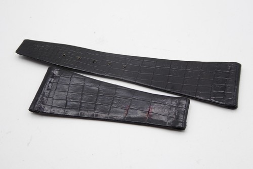 Bracelet cuir croco vintage - bracelet, en