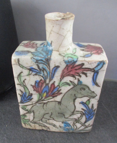 Ancien flacon faience - flacon, en