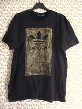 Tee Shirt Adidas originals trefoil Or The Brand 3 Stripes coton Homme - M