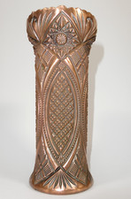 Vase Kobaltblau + Cuivre LEON