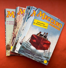 LOT 11 NUMEROS MECCANO MAGAZINE 1955 DINKY TOYS BON ETAT