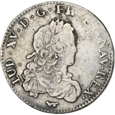 France, Louis XV, 1/3 Ecu, 1721, Paris, Argent, TB+, Gadoury:306