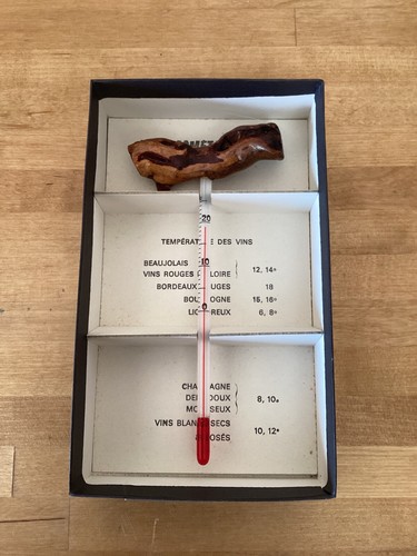 Thermomètre vin vintage - À,