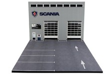 Diorama Garage SCANIA - 1/50ème - Milena Rose - Réf. 50-2-E-BF-002