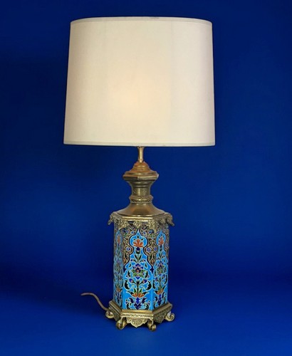 Lampe ancienne faïence - lampe, en