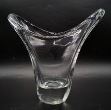 Vase cristal blanc soufflé - en,