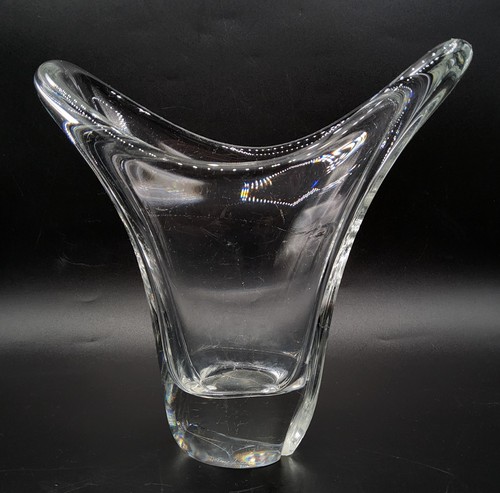 Vase cristal blanc soufflé - vase,