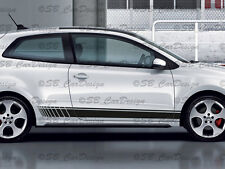 Bandes Latérales Étiquette F. VW Polo V 3-Türer Allstar R WRC Gti Tdi