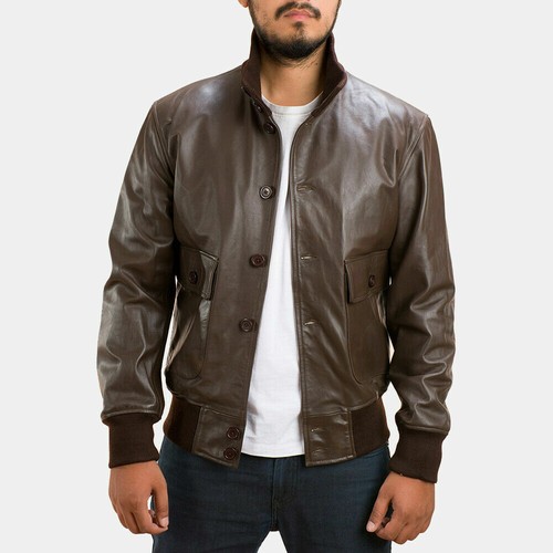 Blouson bomber col cuir - bomber,