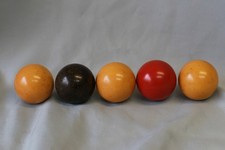 5 Boules de billard ancienne