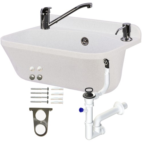 Lavabo gris 5cm siphonne - lavabo,