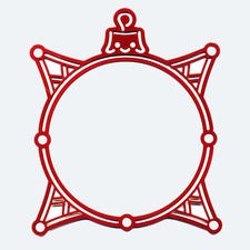 POCHOIR STENCIL METAL BOULE ETOILEE SPECIAL GAUFRAGE BRODERIE PERGAMANO 