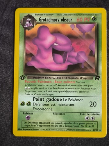 Carte pokemon grotadmorv - carte,
