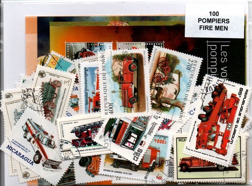 Lot 100 timbres thematique - , "