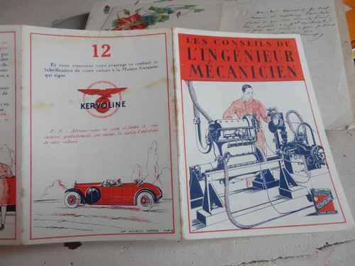 Ancien depliant publicitaire - depliant,