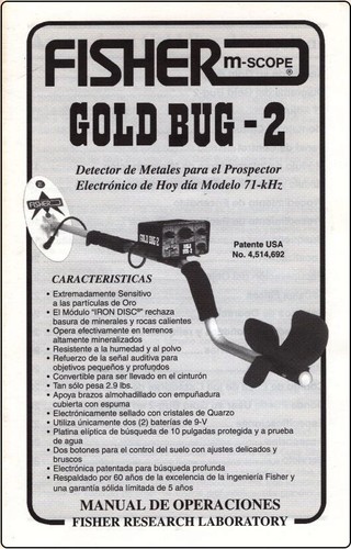 Fisher gold bug metal - fisher,
