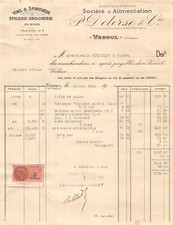 Ancienne Facture P. DELERSE & Cie épicerie Droguerie en gros à VESOUL 1945- 6682