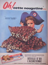 PUBLICITÉ NOUGATINE PRALINE NOISETTE RESILLE D'OR ALSACIENNE