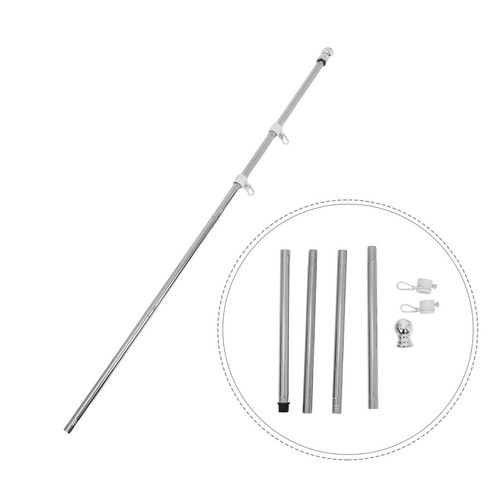 Drapeau acier inoxydable - en,