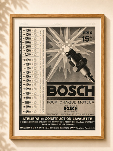 Pub ancienne bosch 1929 bougie - 1929,