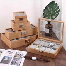 Boîte de montre en bambou