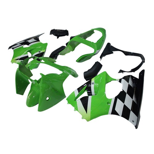 Green black white - green,