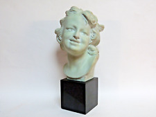 buste terre cuite art déco