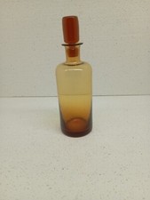 Ancienne bouteille/carafe/ flacon pharmaceutique en verre Ambré