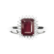 925 Bague en Argent Octogone