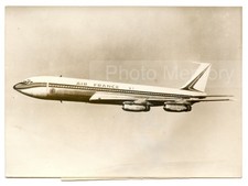 Air France : Boeing 707 en vol - Photo vintage 1959