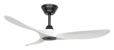 DC Ventilateur de plafond Télécommande ECO GENUINO Noir mat & Blanc 122 cm