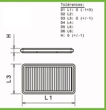 Filtre a air Green pour Mitsubishi Pajero de 00-06 3.2l Di-D 16V-165cv