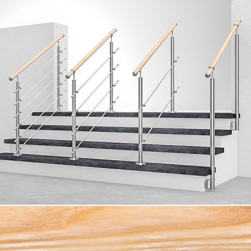 Bois rampe escalier - bois, d'escalier
