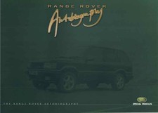 Catalogue Brochure Land Rover Range Rover Autobiography 1999 Grande Bretagne UK