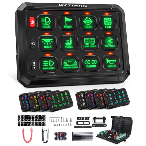 Rgb gang switch panel - 12,