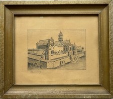 Ancien Cadre Photo Avec Dessin
