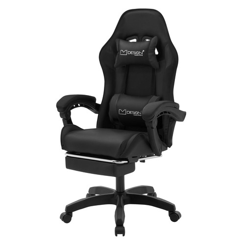 Chaise gaming noir pu - de,