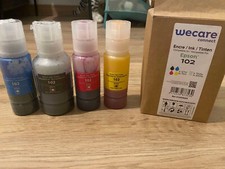 4 Bouteilles d'encre (Set) pour Epson EcoTank ET-2750, ET-3700, ET-4750