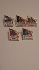 Lot de 5 pin's Coca-cola