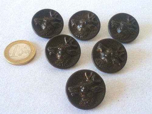 Anciens boutons chasse - 6, de