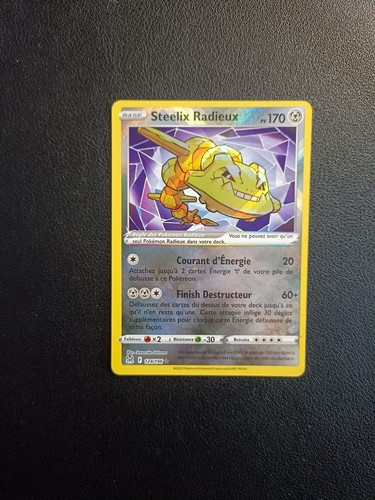 Carte pokémon steelix radieux - carte,
