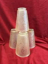 Lot 4 Tulipes Pate De Verre Muller Frère Lunéville Art Deco 1930