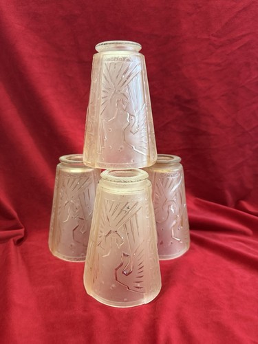 Lot tulipes pate verre - lot, 4