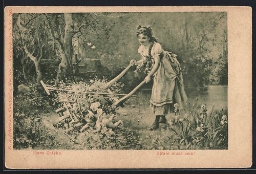 Carte postale artiste hans - carte,