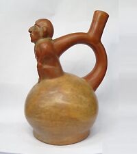 VASE PRECOLUMBIAN MOCHICA 100/800 AD - PERU MOCHE PRE-COLUMBIAN STIRRUP VESSEL