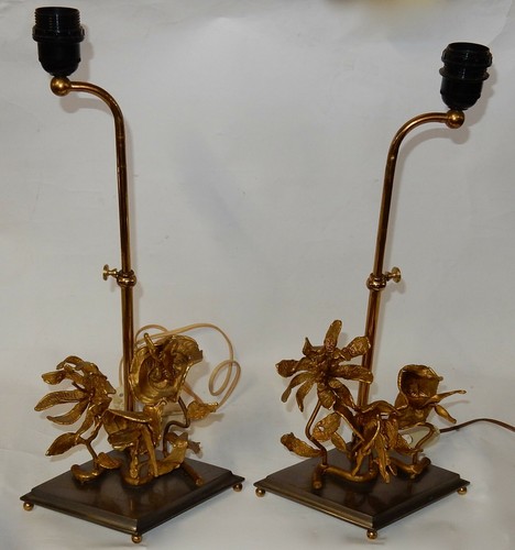 1950 paire lampes aux - paire,